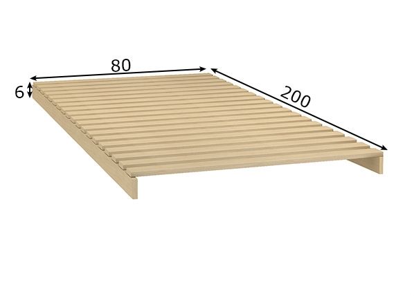 Lippidest voodipõhi 80x200 cm mõõdud