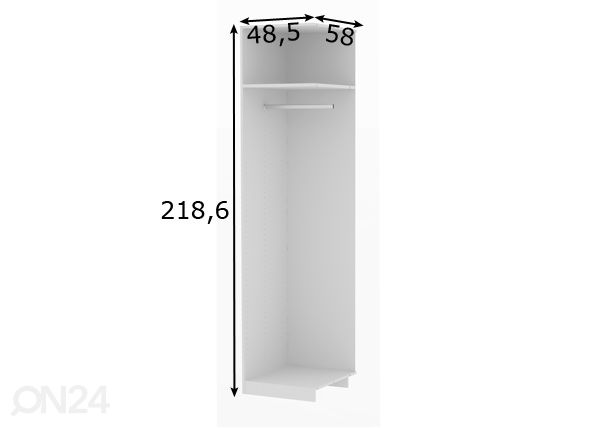 Lisakarkass Save h 220 cm mõõdud
