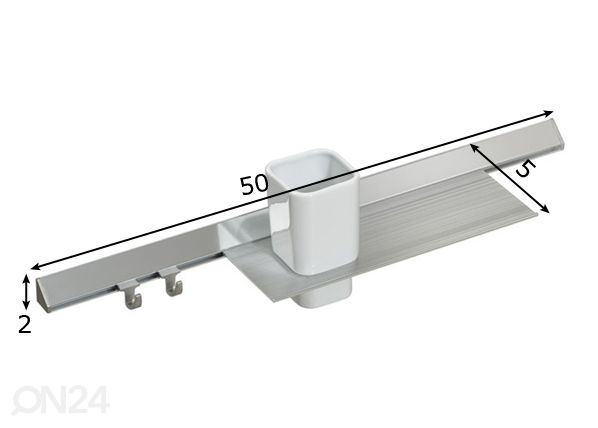 Lisariiul peeglile 50 cm mõõdud