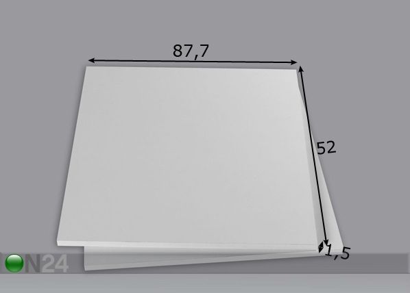 Lisariiulite komplekt 180 cm kapile, 2 tk mõõdud