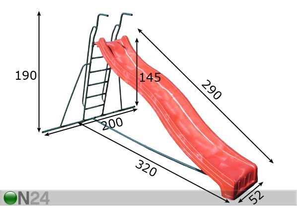 Liurenn 150 cm raamil mõõdud
