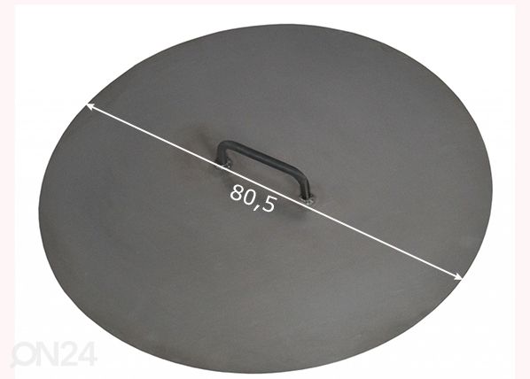 Lõkkealuse kate 80 cm, must mõõdud
