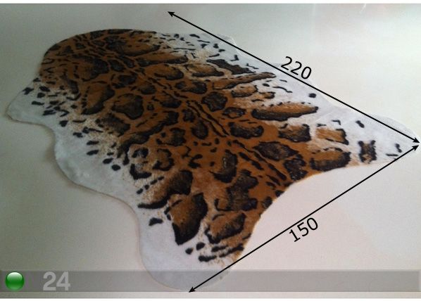 Loomamustriga vaip Leopard 150x220 cm mõõdud