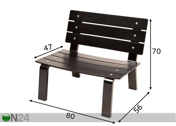 Loveseat tool mõõdud