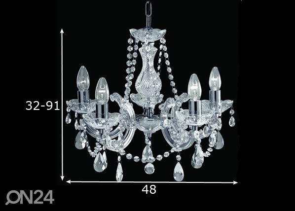 Lühter Marie Therese Crystal mõõdud