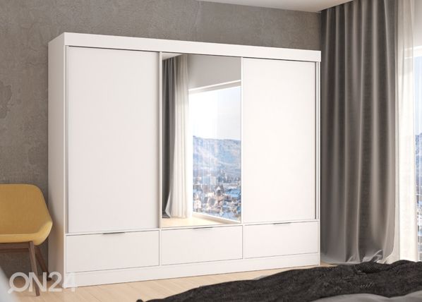 Lükandustega riidekapp 268 cm