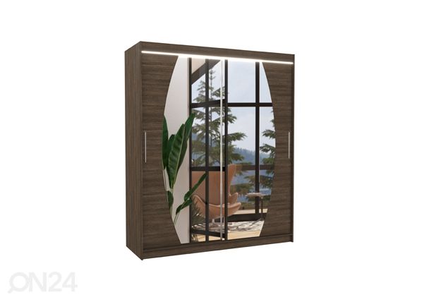 Lükandustega riidekapp Ballwin I 180 cm + LED