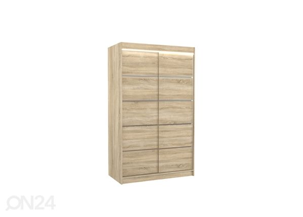 Lükandustega riidekapp Barba I 120 cm + LED