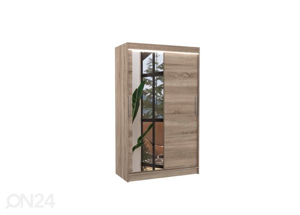Lükandustega riidekapp Beth I 120 cm + LED