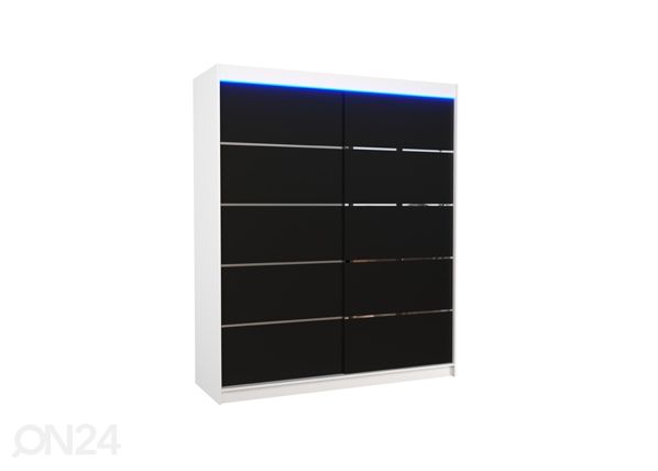 Lükandustega riidekapp Davi I 180 cm + LED