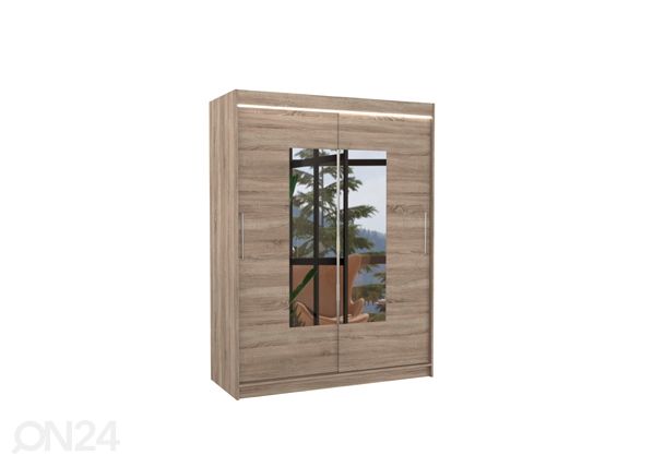 Lükandustega riidekapp Dover I 150 cm + LED