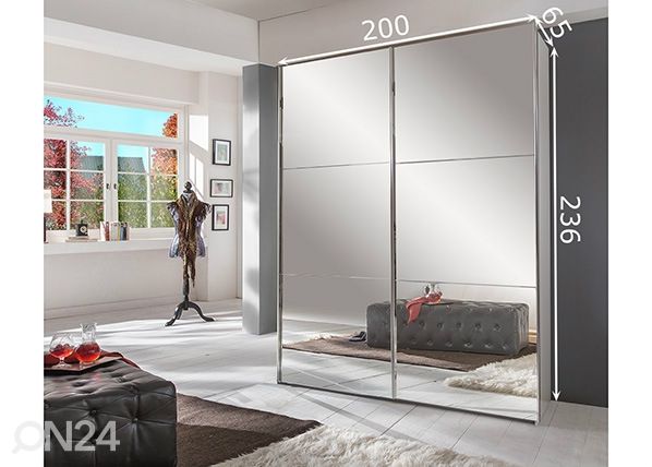 Lükandustega riidekapp Escape 200 cm mõõdud
