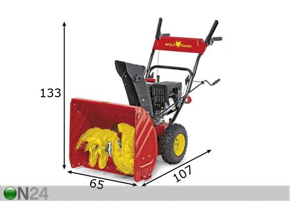 Lumefrees Wolf-Garten Select SF 61 mõõdud