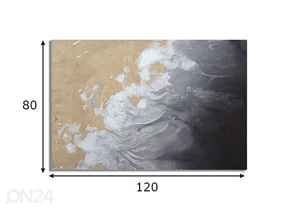 Maal Action 120x80 cm mõõdud