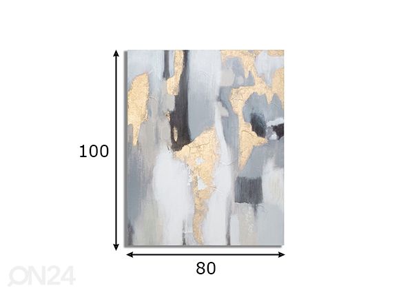 Maal Goldage 100x80 cm mõõdud