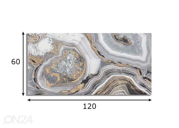 Maal Goldage 100x80 cm mõõdud