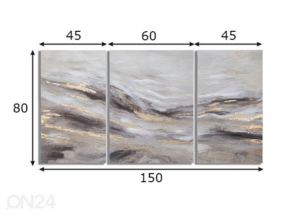 Maal Monty 150x80 cm mõõdud