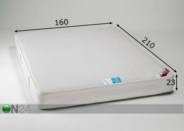 Madrats Kookos Ökoloogiline 160x210 cm mõõdud