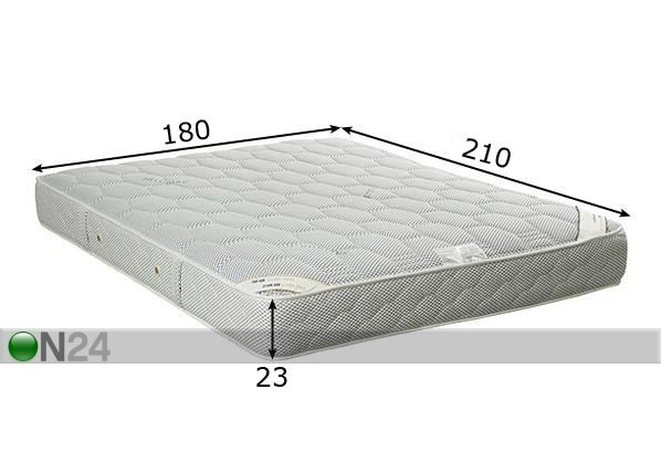 Madrats Olympia 180x210 cm mõõdud