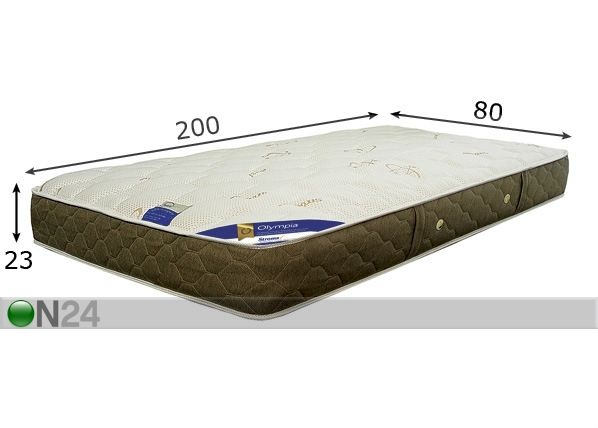 Madrats Olympia 80x200 cm mõõdud