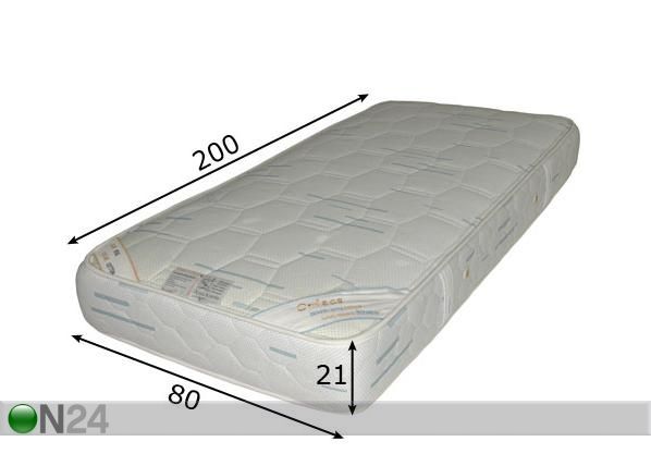 Madrats Orfeas 80x200 cm mõõdud