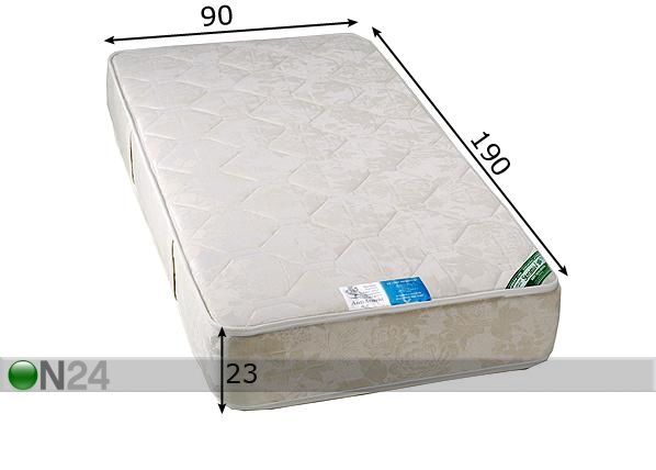 Madrats Ortopeediline Ökoloogiline 90x190 cm mõõdud