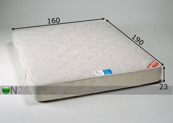 Madrats Soft Ökoloogiline 160x190 cm mõõdud