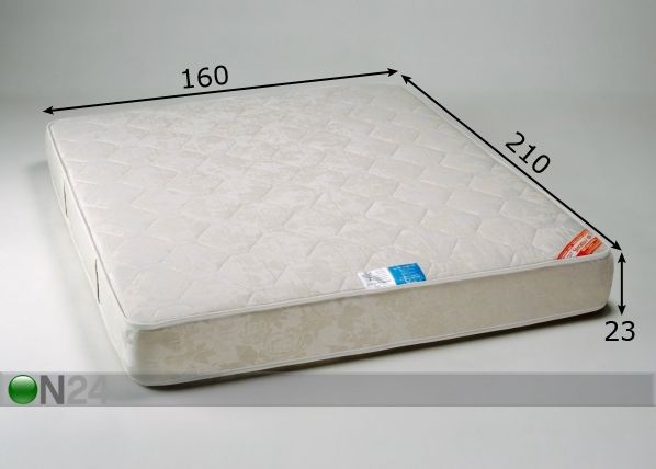 Madrats Soft Ökoloogiline 160x210 cm mõõdud
