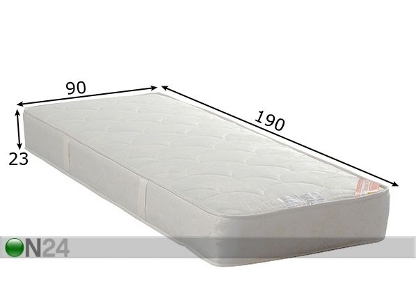 Madrats Soft Ökoloogiline 90x190 cm mõõdud