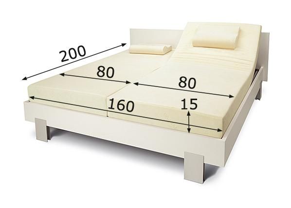 Madrats Tempur Combi 160x200 cm mõõdud