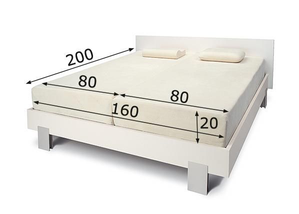 Madrats Tempur Combi 160x200 cm mõõdud