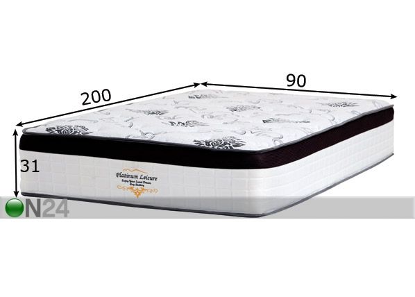 Madratsikomplekt 90x200 cm mõõdud