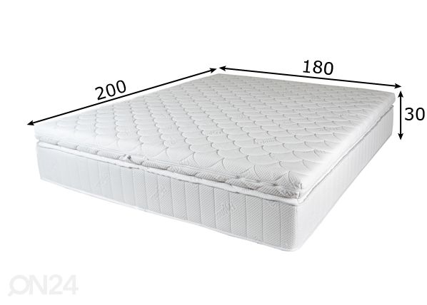 Madratsikomplekt Hypnos Hemera (5-zone+HS) 180x200 cm mõõdud