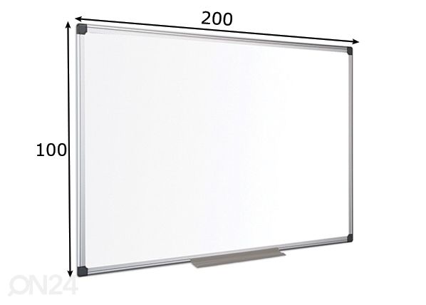Magnettahvel Bi-office Maya 200x100 cm mõõdud