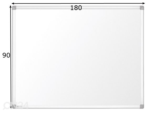 Magnettahvel Nobo diamond prestige enamel (alum.raam, emailpind) 180x90 cm mõõdud