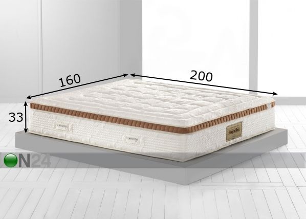 Magniflex anatoomiline madrats Armonia Dual 12 160x200 cm mõõdud