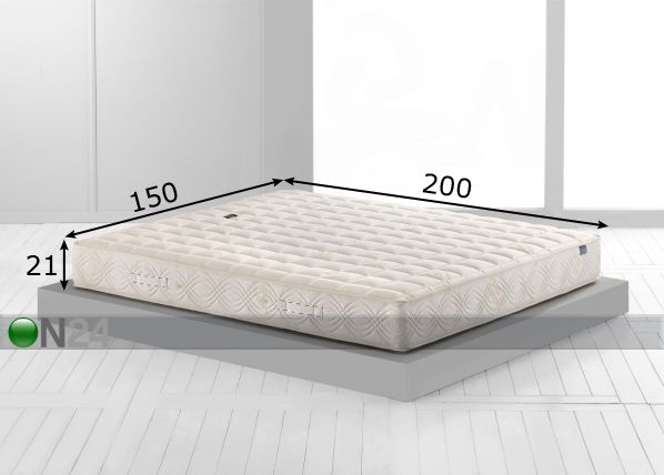 Magniflex ortopeediline madrats Natur Comfort 150x200 cm mõõdud