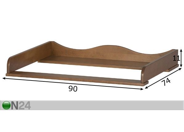 Mähkimislaud kummutile mõõdud