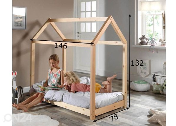 Majavoodi Cabane 70x140 cm mõõdud