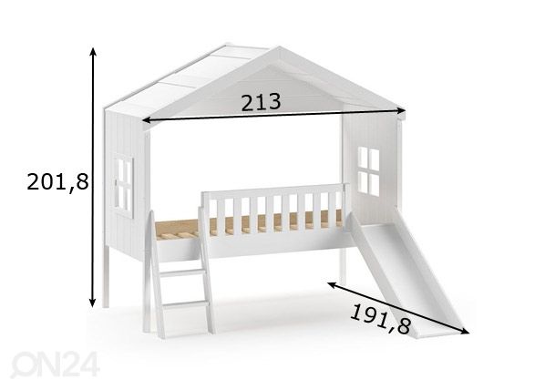 Majavoodi House 90x200 cm mõõdud
