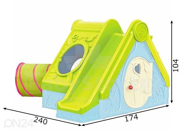 Mängumaja Keter Funtivity Playhouse mõõdud