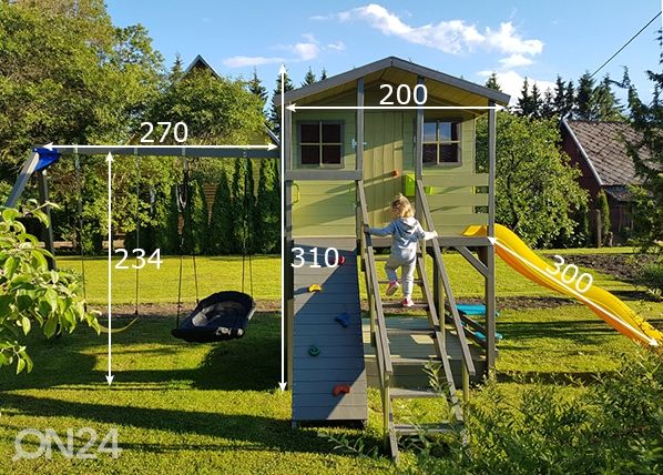Mängumaja komplekt Merlyn 4 mõõdud