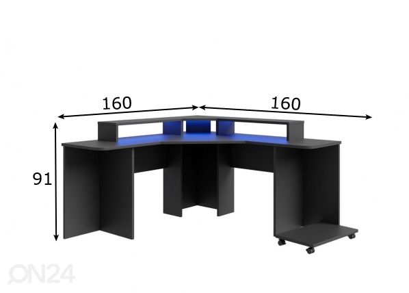 Mängurilaud mõõdud