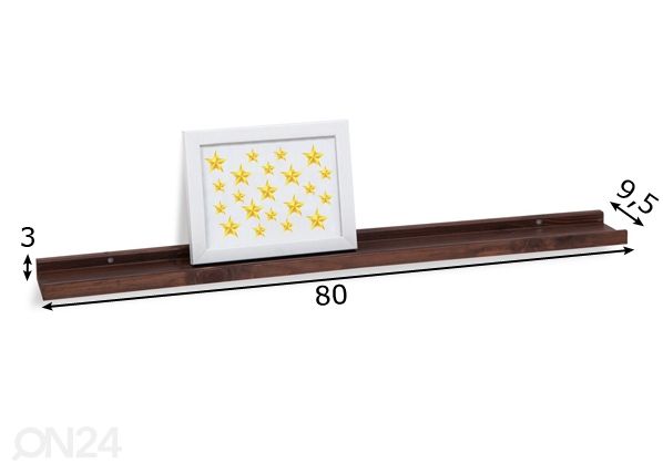 Männipuidust pildiriiul 80 cm, pähkel mõõdud