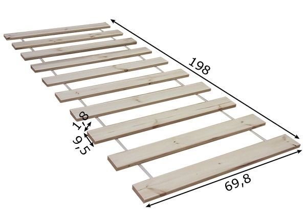 Männipuidust põhjalipid 70x200 cm mõõdud