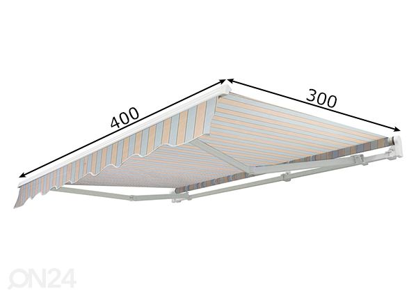 Markiis 4x3 m mõõdud