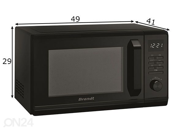 Mikrolaineahi Brandt GE2300B mõõdud