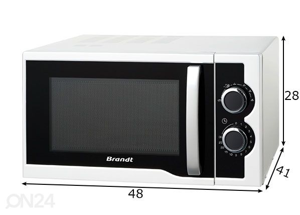 Mikrolaineahi Brandt SM2500W mõõdud