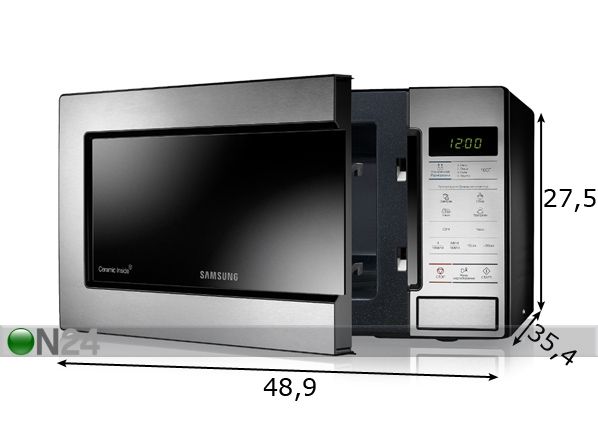 Mikrolaineahi Samsung 23L E83M/BAL mõõdud