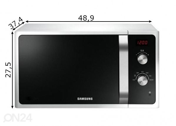 Mikrolaineahi Samsung mõõdud